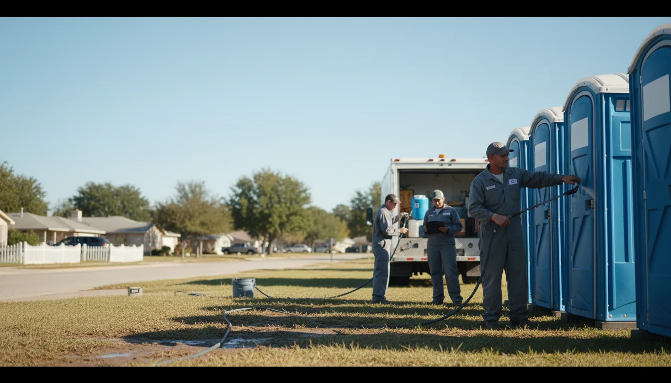 Long-Term Portable Toilet Rental in Almyra, AR near me